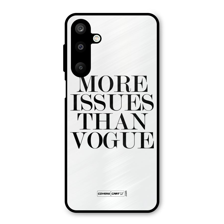 More Issues than Vogue (White) Metal Back Case for Galaxy M16