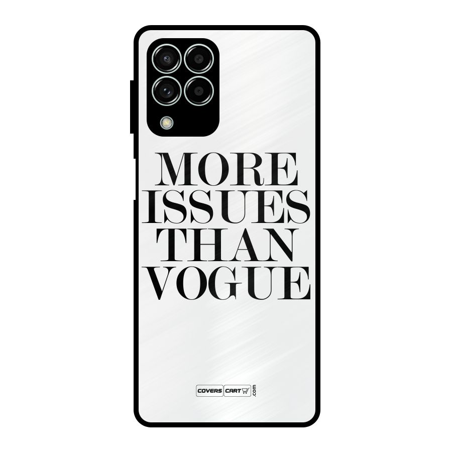 More Issues than Vogue (White) Metal Back Case for Galaxy M33