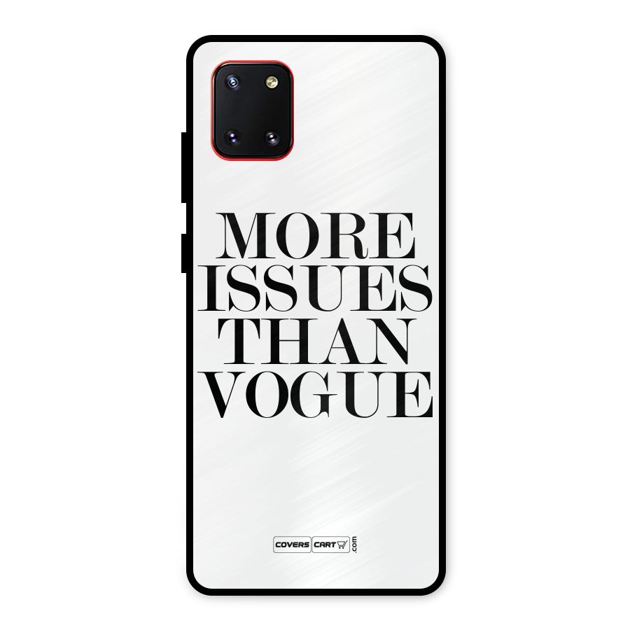 More Issues than Vogue (White) Metal Back Case for Galaxy Note 10 Lite