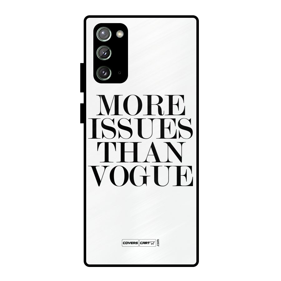 More Issues than Vogue (White) Metal Back Case for Galaxy Note 20