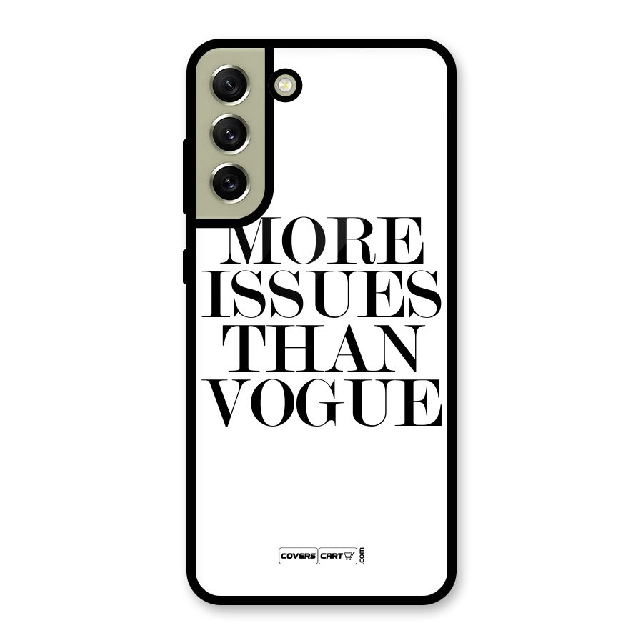 More Issues than Vogue (White) Metal Back Case for Galaxy S21 FE 5G (2023)