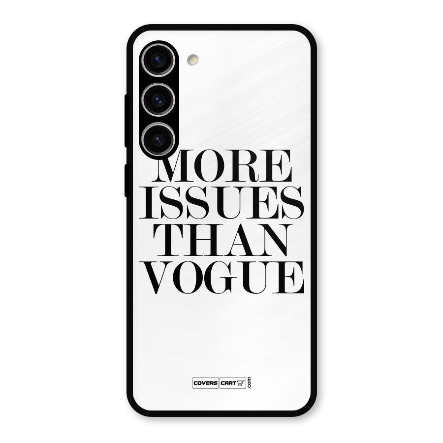 More Issues than Vogue (White) Metal Back Case for Galaxy S23 Plus