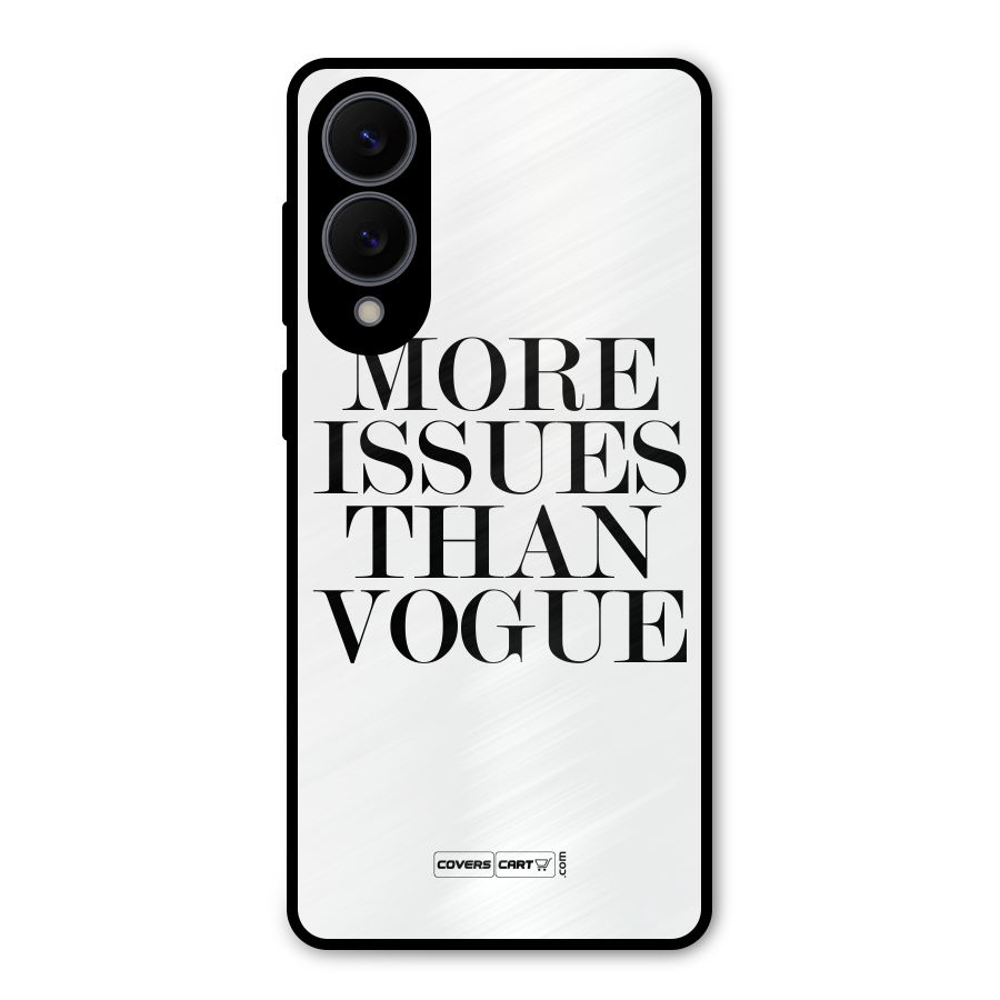 More Issues than Vogue (White) Metal Back Case for Galaxy S25 Edge