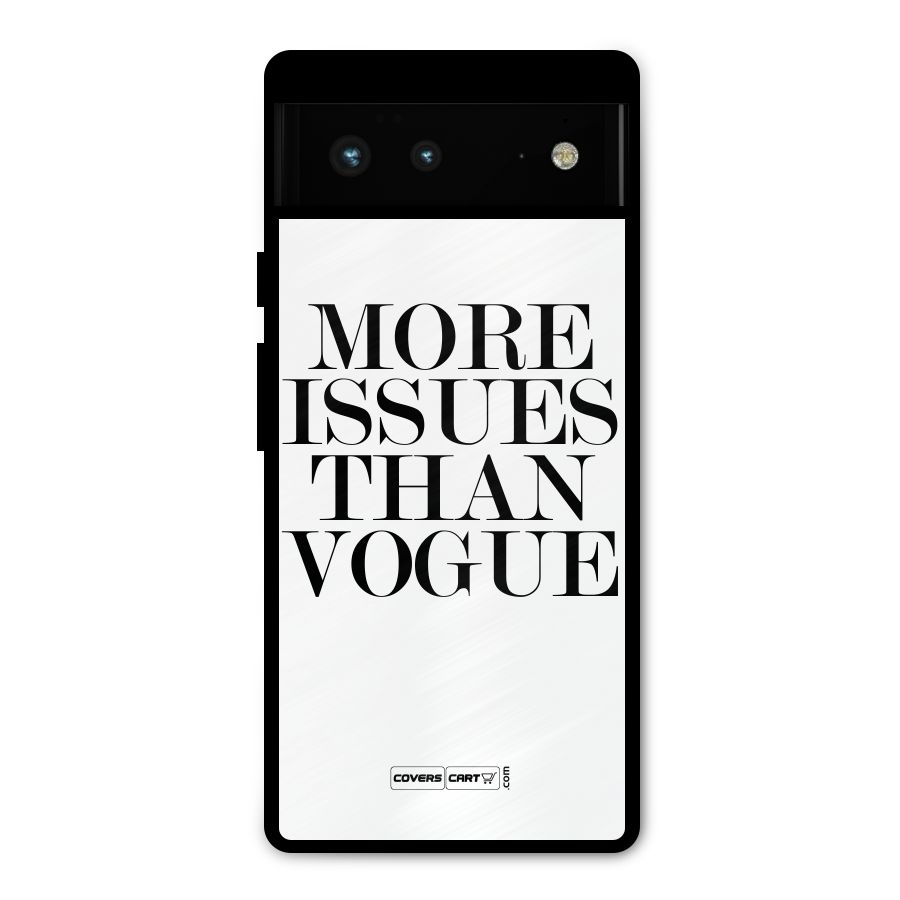More Issues than Vogue (White) Metal Back Case for Google Pixel 6