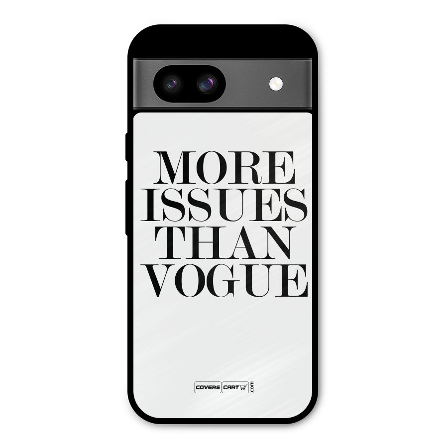 More Issues than Vogue (White) Metal Back Case for Google Pixel 8a
