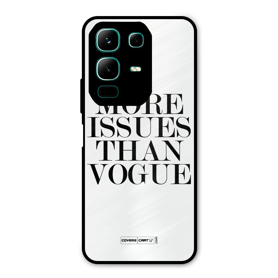 More Issues than Vogue (White) Metal Back Case for Infinix Note 50x