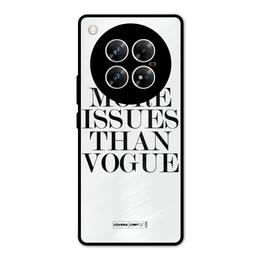 More Issues than Vogue (White) Metal Back Case for Infinix Zero 40 5G
