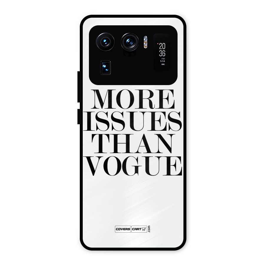 More Issues than Vogue (White) Metal Back Case for Mi 11 Ultra