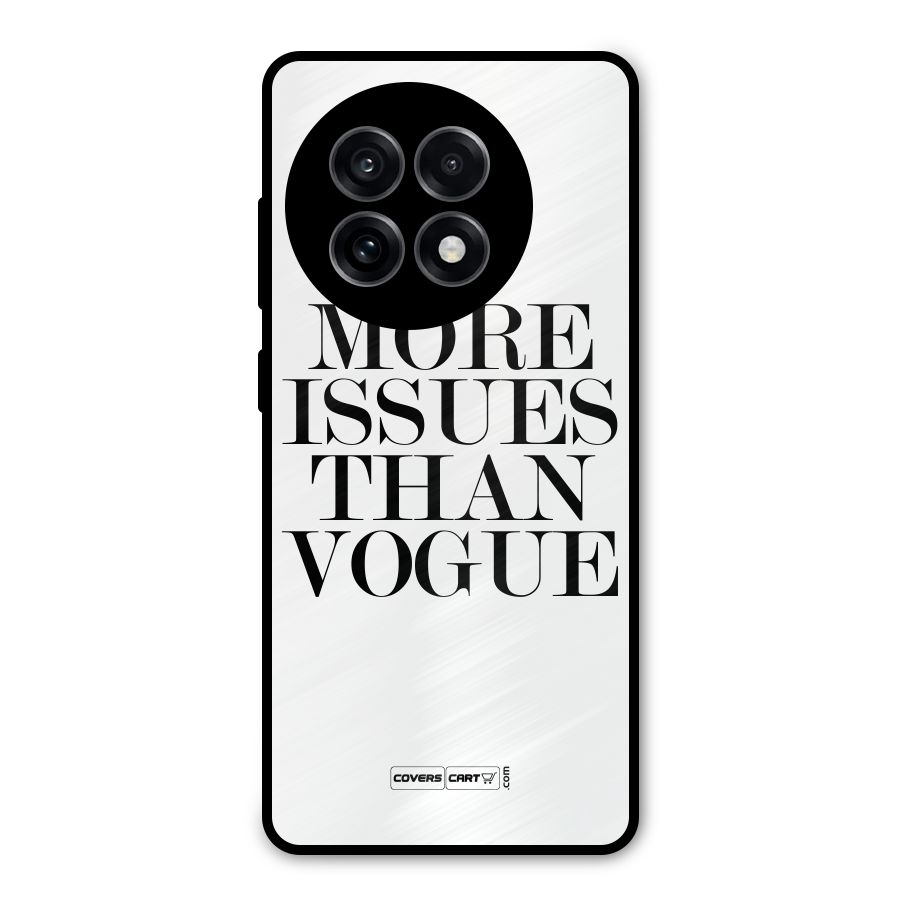 More Issues than Vogue (White) Metal Back Case for OnePlus 13R