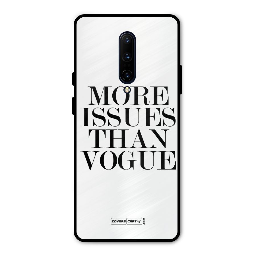 More Issues than Vogue (White) Metal Back Case for OnePlus 7 Pro
