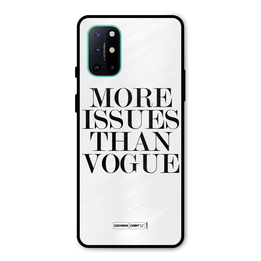 More Issues than Vogue (White) Metal Back Case for OnePlus 8T