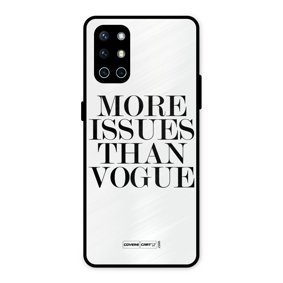 More Issues than Vogue (White) Metal Back Case for OnePlus 9R