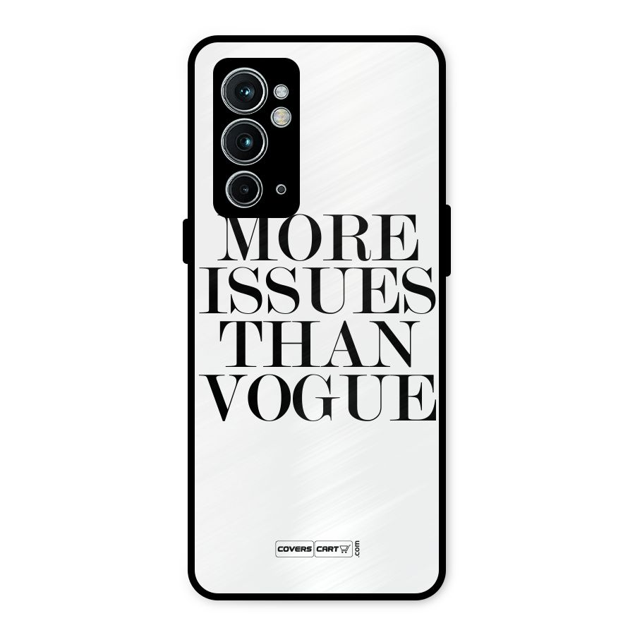 More Issues than Vogue (White) Metal Back Case for OnePlus 9RT 5G