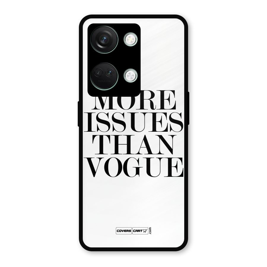 More Issues than Vogue (White) Metal Back Case for OnePlus Nord 3