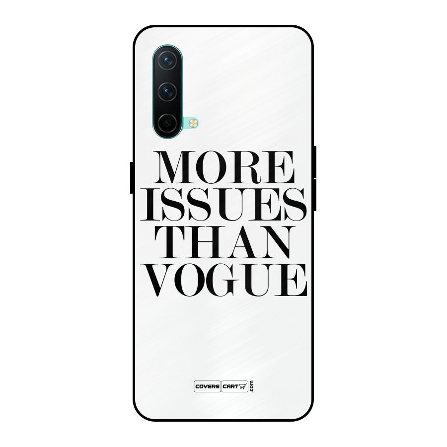 More Issues than Vogue (White) Metal Back Case for OnePlus Nord CE 5G