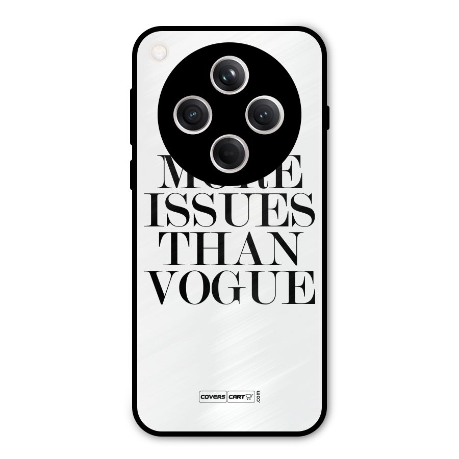More Issues than Vogue (White) Metal Back Case for Oppo Find X8