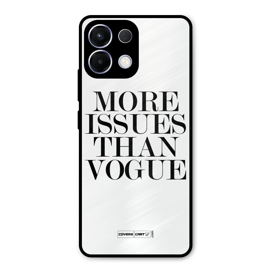More Issues than Vogue (White) Metal Back Case for Oppo K13