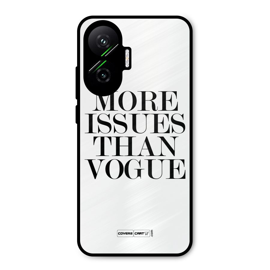 More Issues than Vogue (White) Metal Back Case for Poco F7