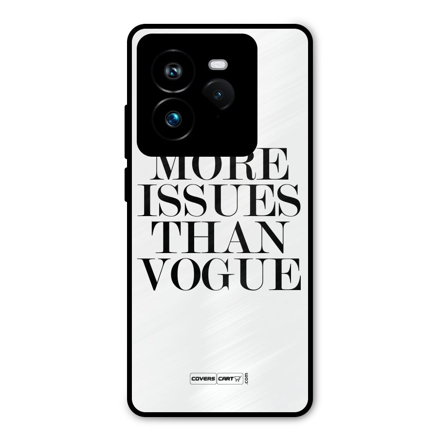 More Issues than Vogue (White) Metal Back Case for Realme GT 7 Pro