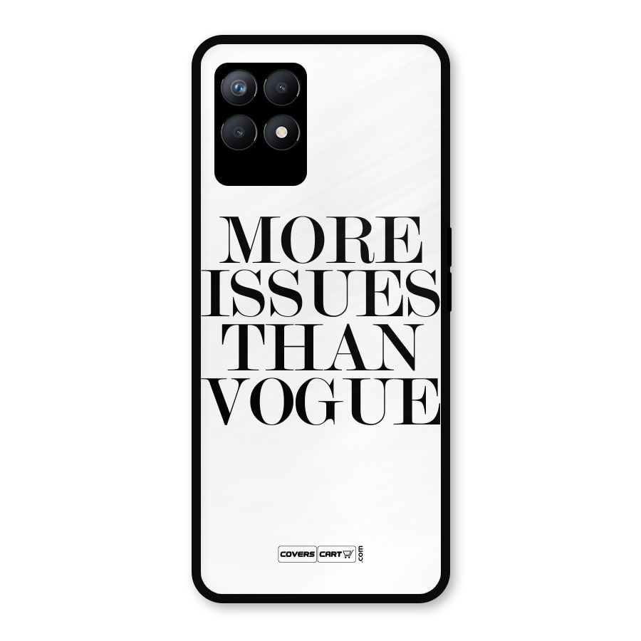 More Issues than Vogue (White) Metal Back Case for Realme Narzo 50