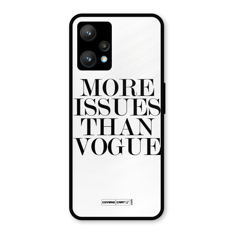 More Issues than Vogue (White) Metal Back Case for Realme Narzo 50 Pro