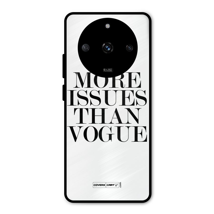 More Issues than Vogue (White) Metal Back Case for Realme Narzo 60 5G