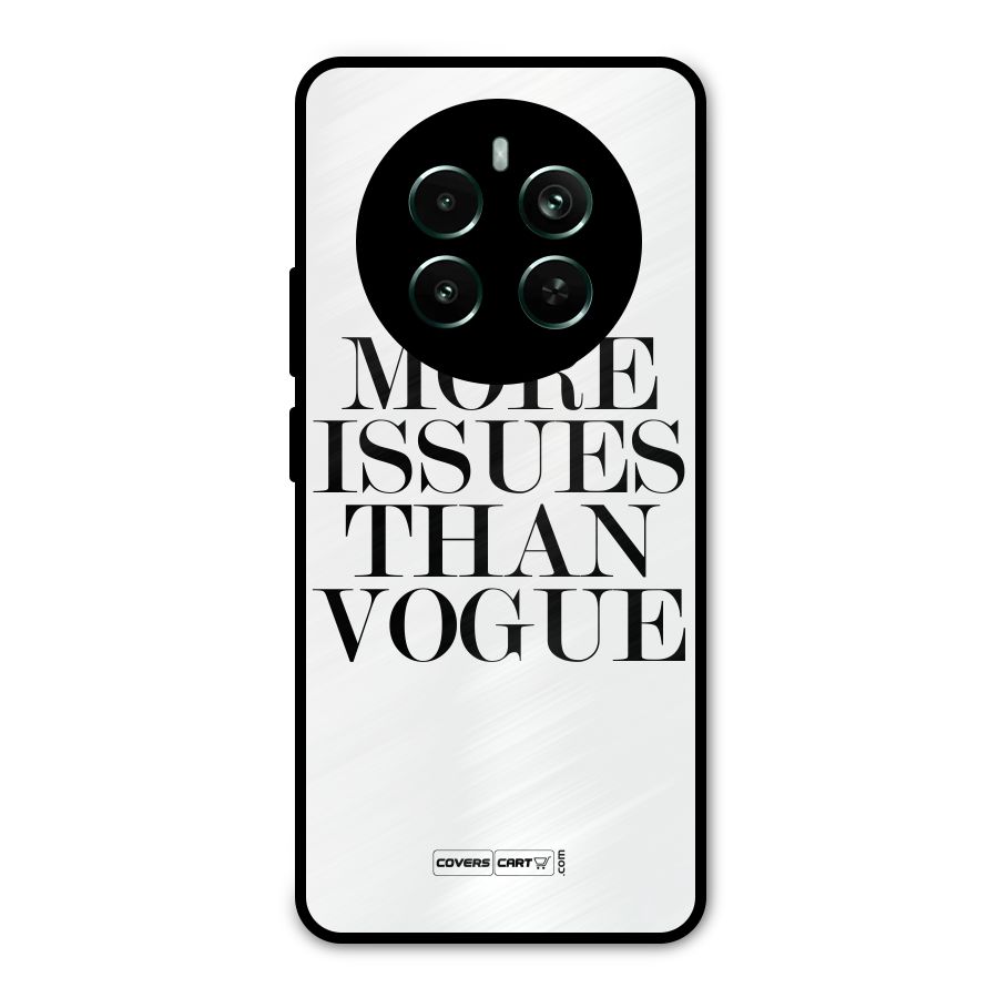 More Issues than Vogue (White) Metal Back Case for Realme Narzo 70 Pro
