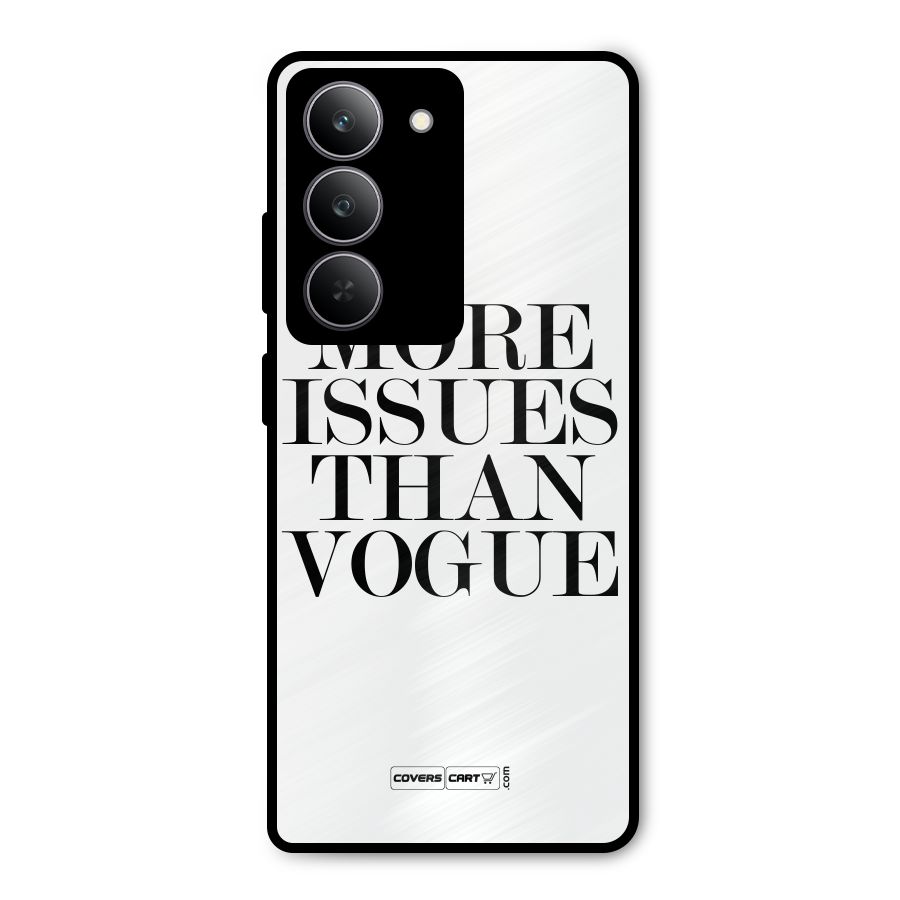 More Issues than Vogue (White) Metal Back Case for Realme P3x