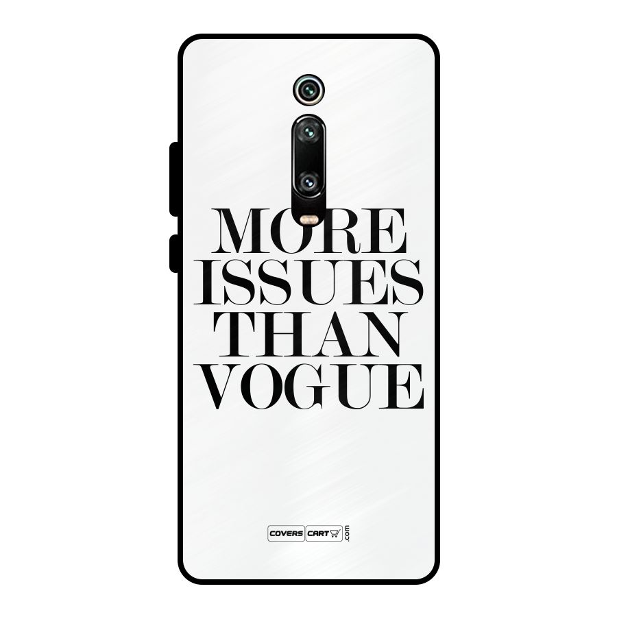 More Issues than Vogue (White) Metal Back Case for Redmi K20 Pro