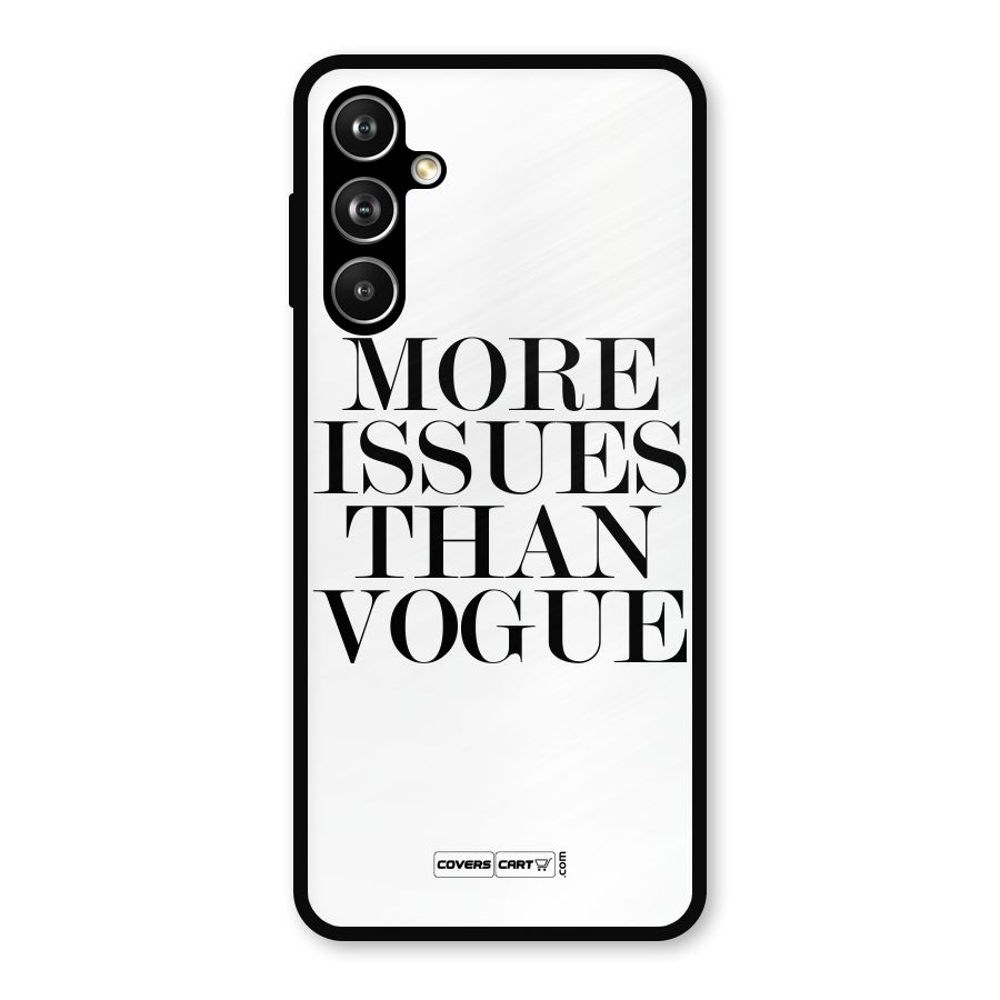 More Issues than Vogue (White) Metal Back Case for Samsung Galaxy M54