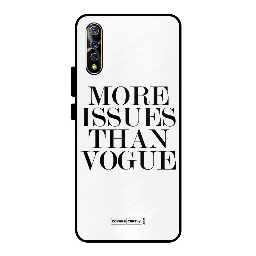 More Issues than Vogue (White) Metal Back Case for Vivo S1