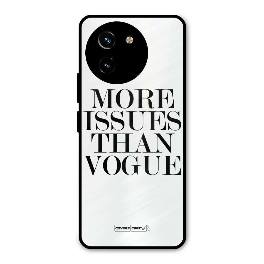 More Issues than Vogue (White) Metal Back Case for Vivo T3x