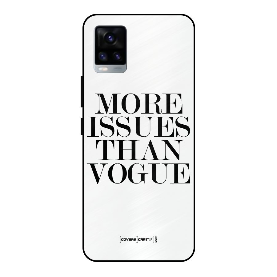 More Issues than Vogue (White) Metal Back Case for Vivo V20 2021