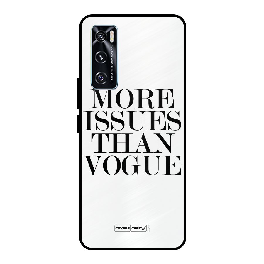 More Issues than Vogue (White) Metal Back Case for Vivo V20 SE