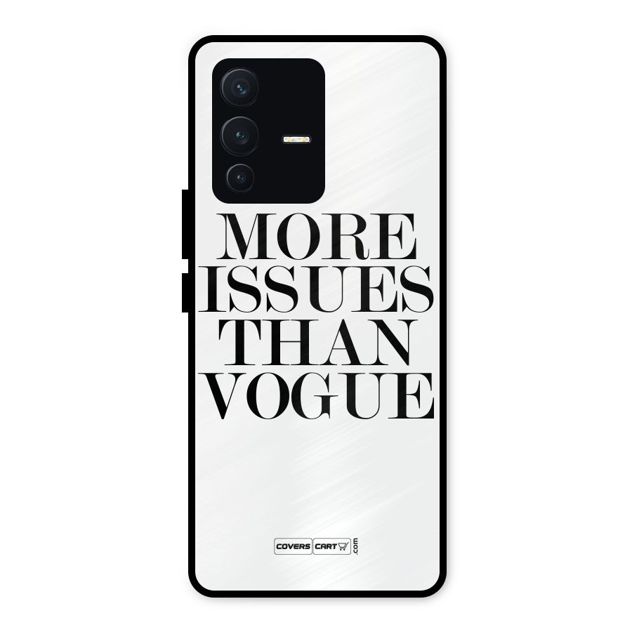 More Issues than Vogue (White) Metal Back Case for Vivo V23 5G