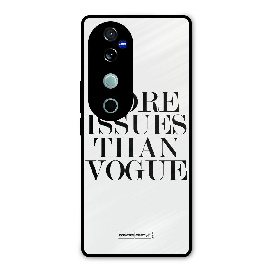 More Issues than Vogue (White) Metal Back Case for Vivo V40