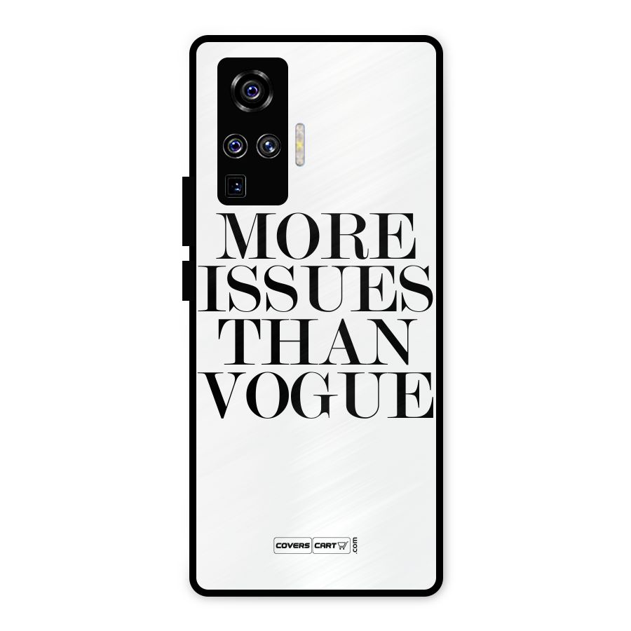 More Issues than Vogue (White) Metal Back Case for Vivo X50 Pro