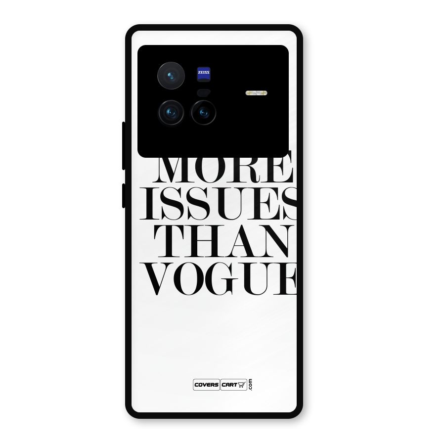 More Issues than Vogue (White) Metal Back Case for Vivo X80