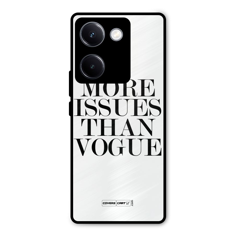 More Issues than Vogue (White) Metal Back Case for Vivo Y300 Plus