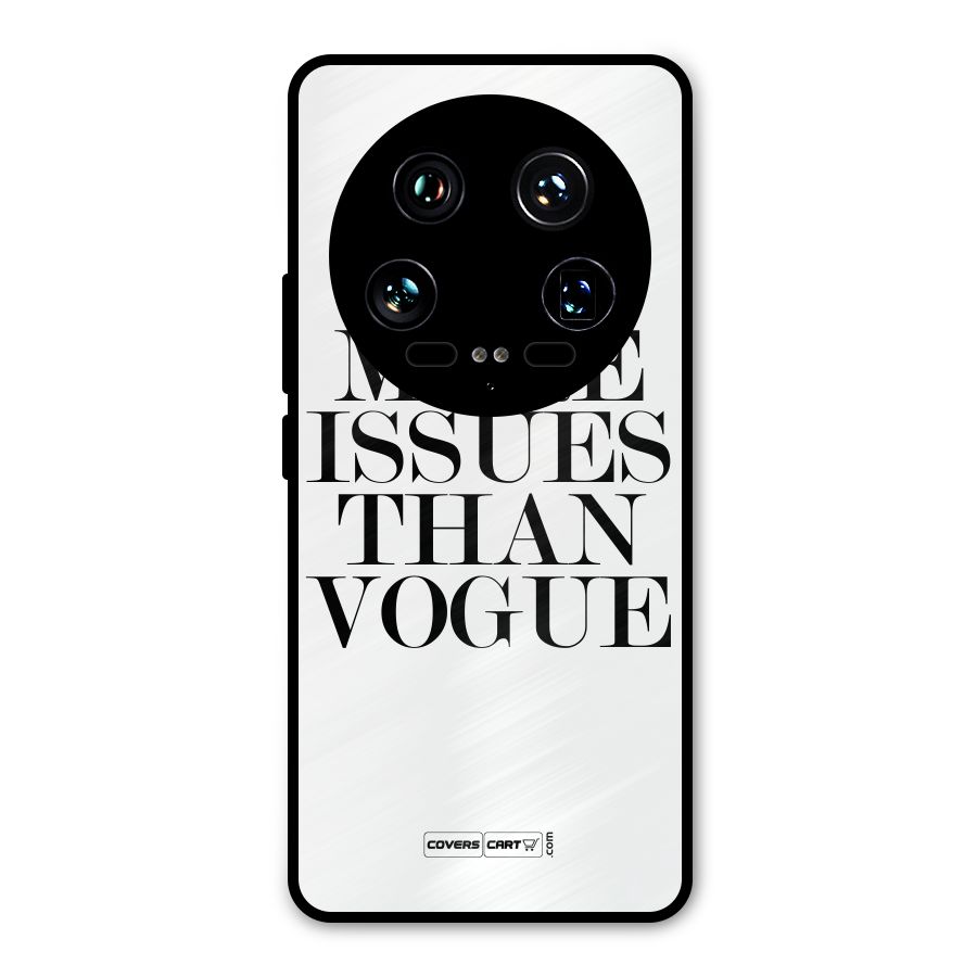 More Issues than Vogue (White) Metal Back Case for Xiaomi 14 Ultra