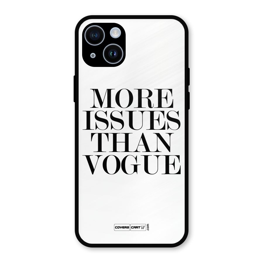 More Issues than Vogue (White) Metal Back Case for iPhone 14
