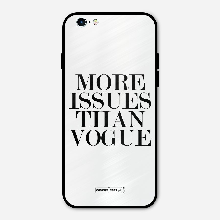 More Issues than Vogue (White) Metal Back Case for iPhone 6 6s