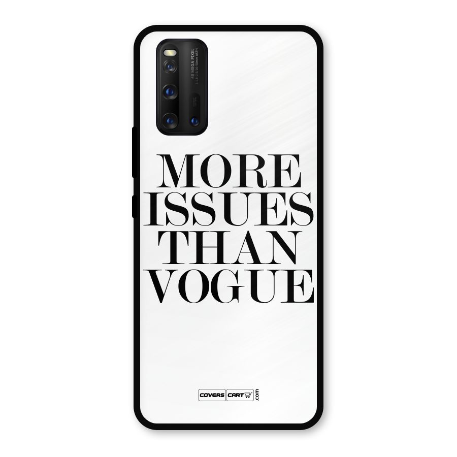 More Issues than Vogue (White) Metal Back Case for iQOO 3
