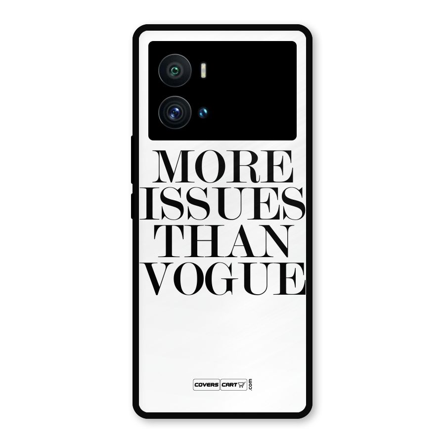 More Issues than Vogue (White) Metal Back Case for iQOO 9 Pro