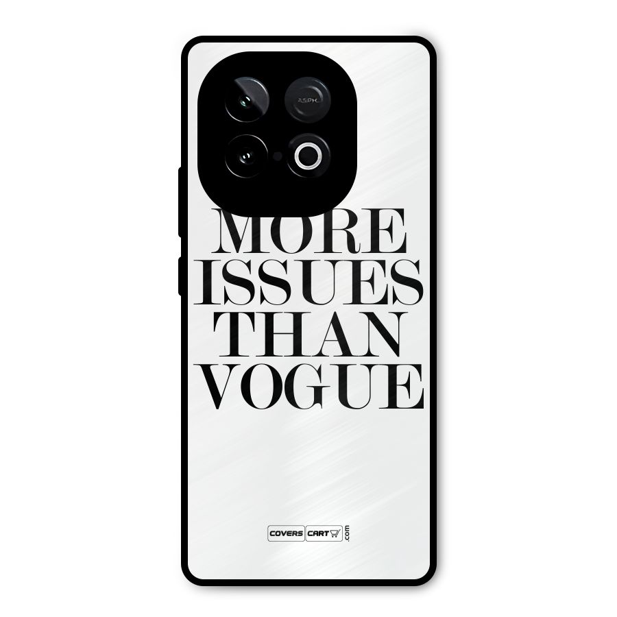 More Issues than Vogue (White) Metal Back Case for iQOO Neo 10