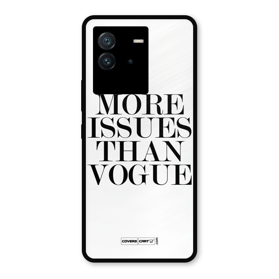 More Issues than Vogue (White) Metal Back Case for iQOO Neo 6 5G