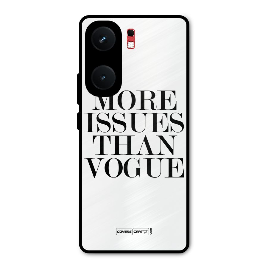 More Issues than Vogue (White) Metal Back Case for iQOO Neo 9 Pro