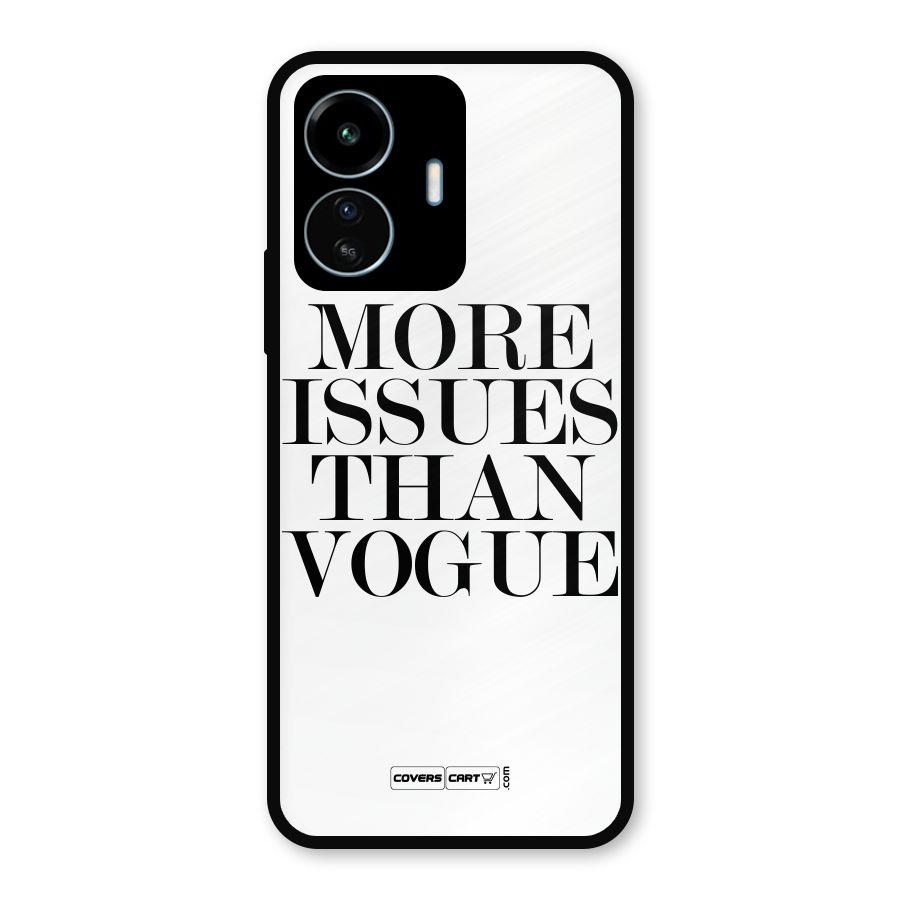 More Issues than Vogue (White) Metal Back Case for vivo iQOO Z6 Lite 5G