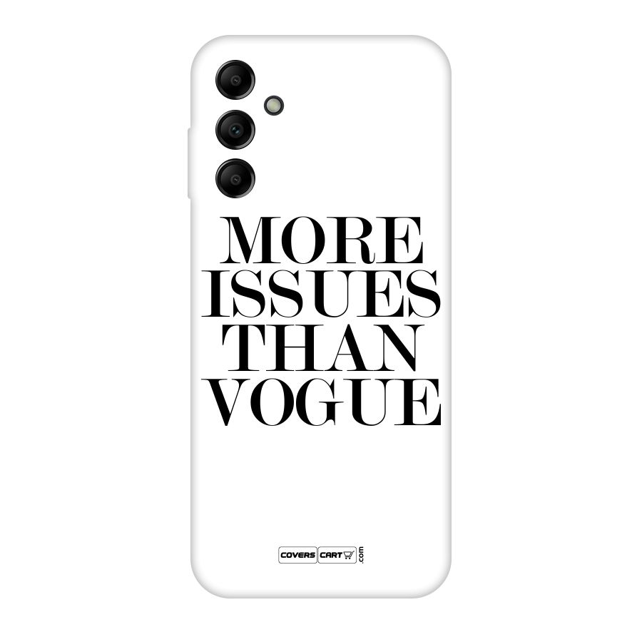More Issues than Vogue (White) Original Polycarbonate Back Case for Galaxy A14 5G