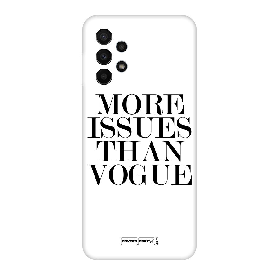 More Issues than Vogue (White) Original Polycarbonate Back Case for Galaxy A23